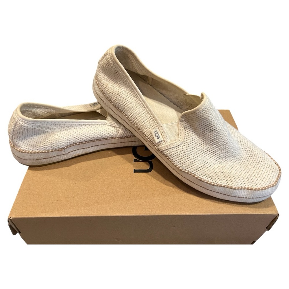 UGG Bren Off White Cotton Knit Slip-on size 8.5